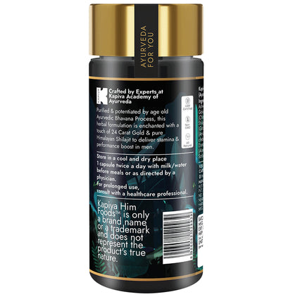 Kapiva Shilajit Gold Capsules with Safed Musli, Gokshura & Ashwagandha | For Stamina & Energy