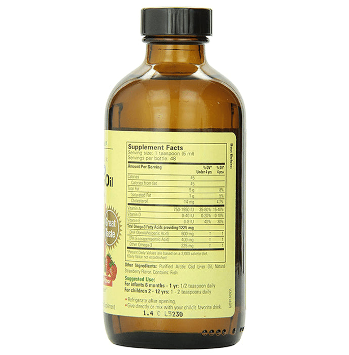Child Life Essentials Pure Arctic Cod Liver Oil Natural Strawberry