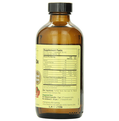 Child Life Essentials Pure Arctic Cod Liver Oil Natural Strawberry