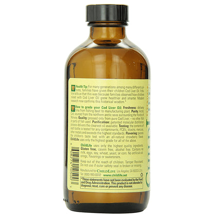 Child Life Essentials Pure Arctic Cod Liver Oil Natural Strawberry