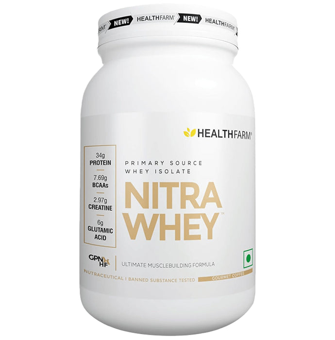 Healthfarm Nitra Whey Protein Powder Gourmet Coffee - Classic Derma