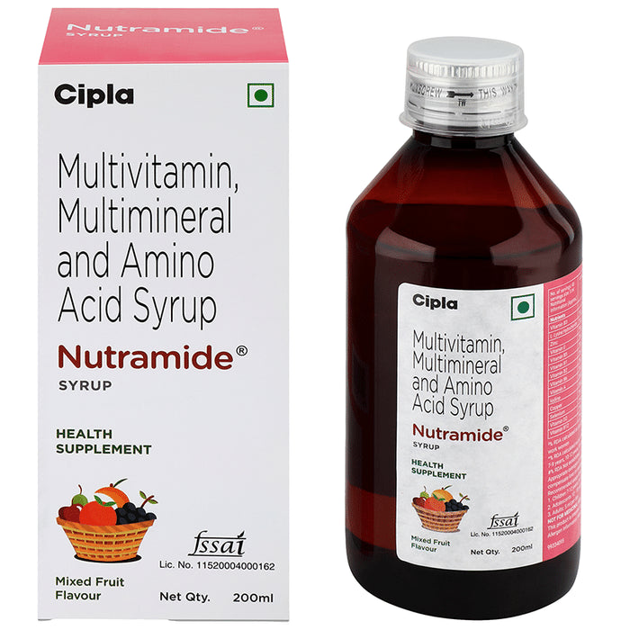Cipla Kids Nutramide Syrup Mixed Fruit - Classic Derma