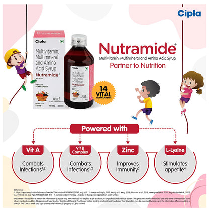 Cipla Kids Nutramide Syrup Mixed Fruit