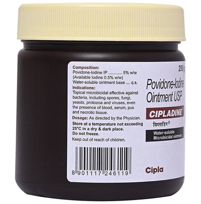 Cipladine Water Soluble Microbicidal Povidone lodine Ointment