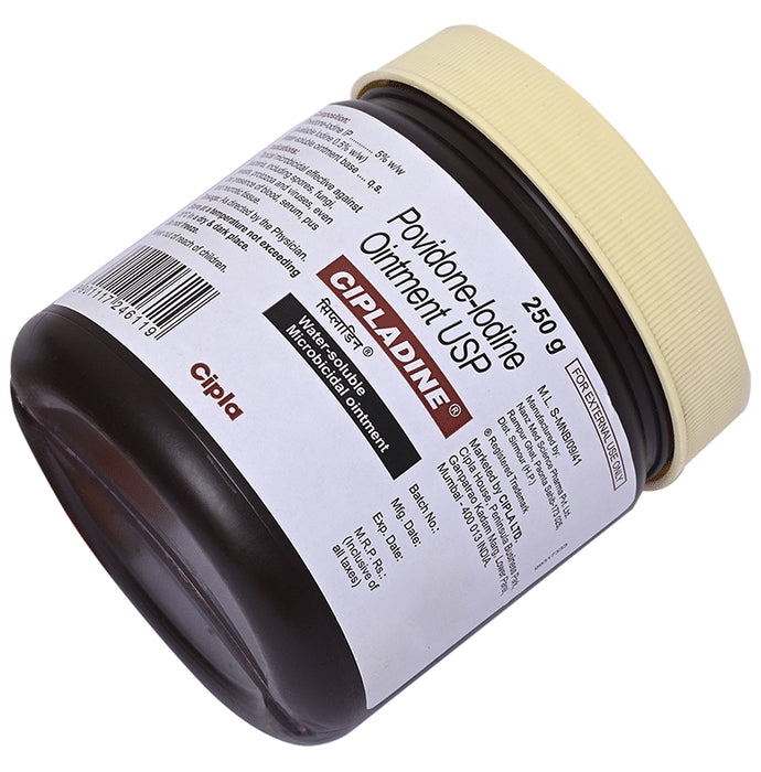 Cipladine Water Soluble Microbicidal Povidone lodine Ointment