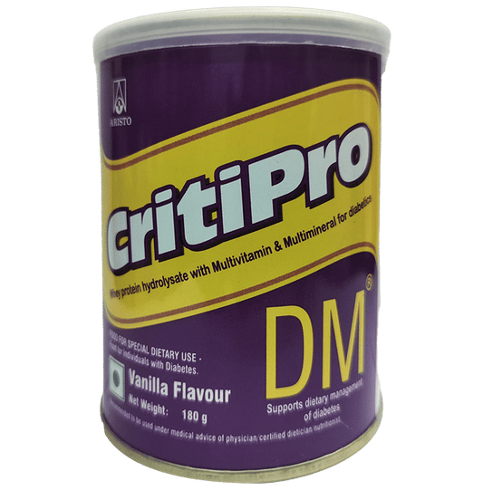 Critipro DM Powder with Whey Protein for Nutritional Support | Flavour Vanilla - Classic Derma