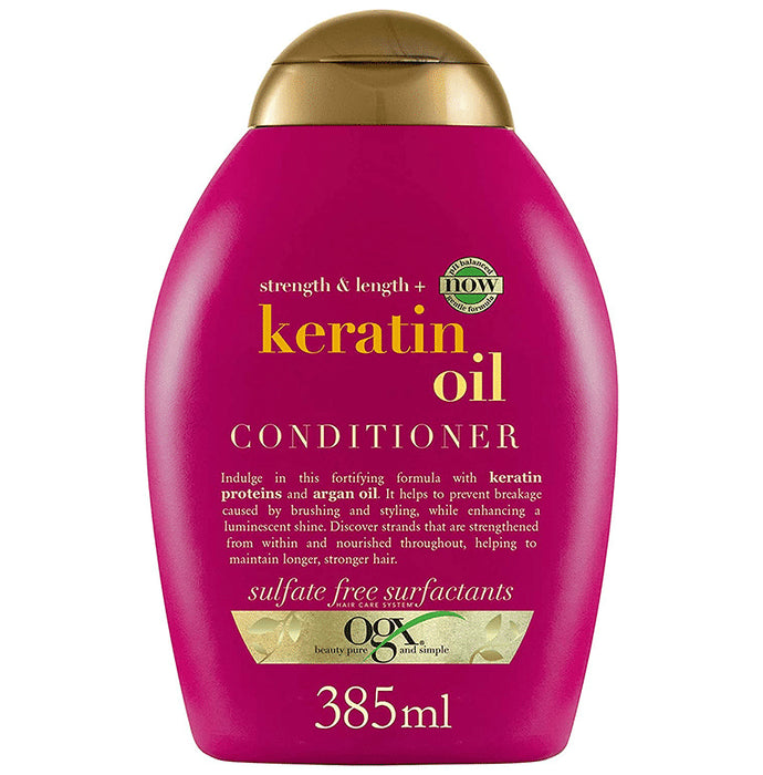 OGX Strength & Length+ Keratin Oil Conditioner - Classic Derma
