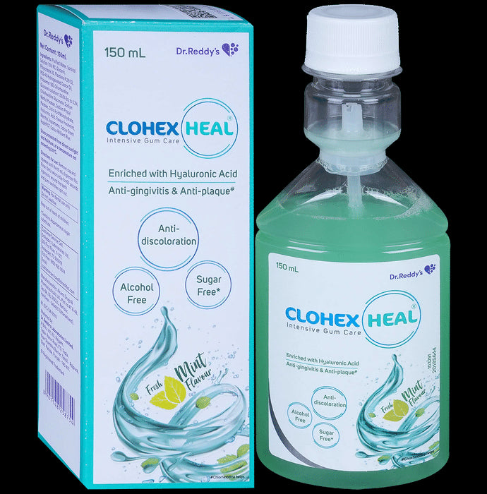 Clohex Heal Mouth Wash Mint Alcohol & Sugar Free - Classic Derma