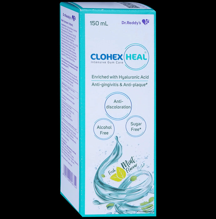 Clohex Heal Mouth Wash Mint Alcohol & Sugar Free