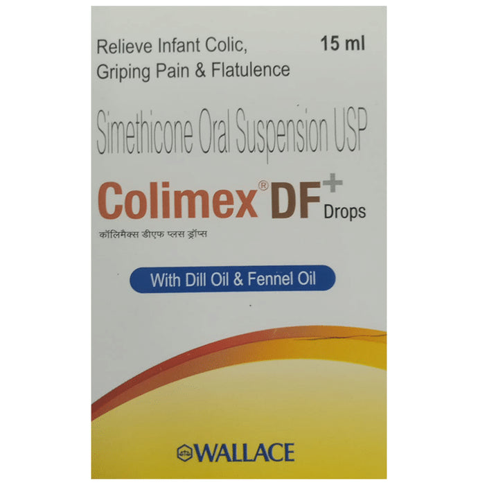 Colimex DF Plus Oral Drops | For Infant Colic, Griping Pain & Flatulence Relief - Classic Derma