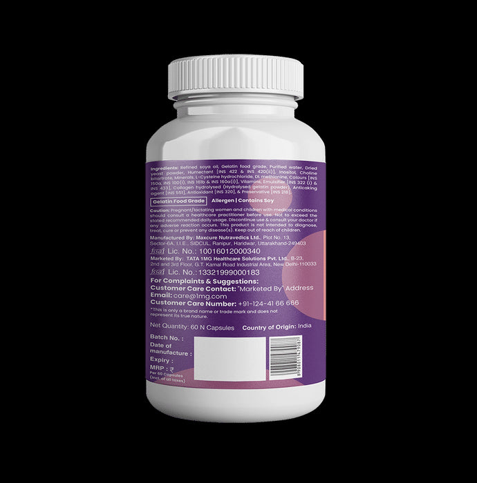 Combo Pack of Tata 1mg Hair, Skin & Nails Supreme Biotin Capsule (60) & Tata 1mg Calcium 500mg & Vitamin D3 250IU Tablet (15)