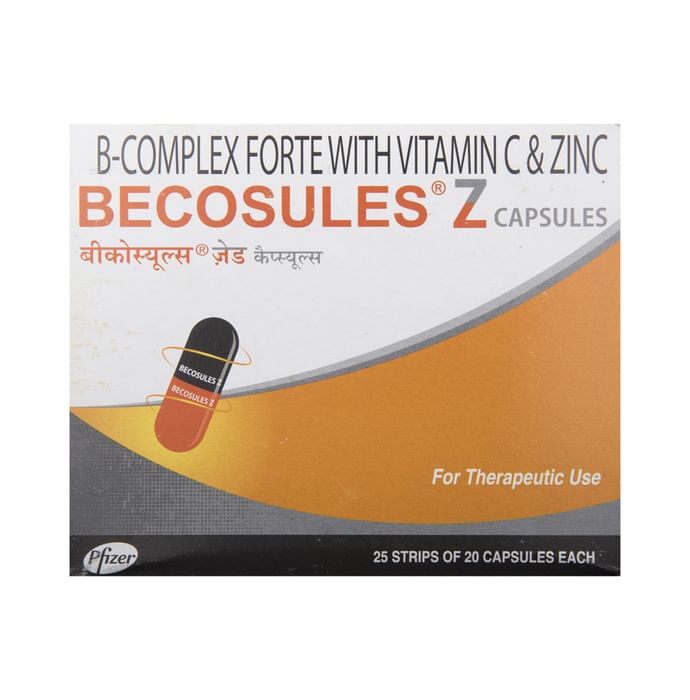 Combo Pack of Vizylac Capsule (15) & Becosules Z Capsule (20)