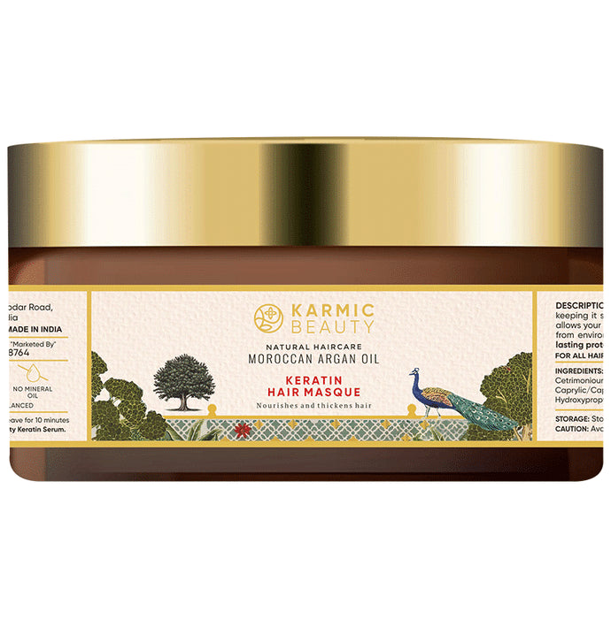 Karmic Beauty Moroccan Argan Oil Keratin Hair Masque - Classic Derma