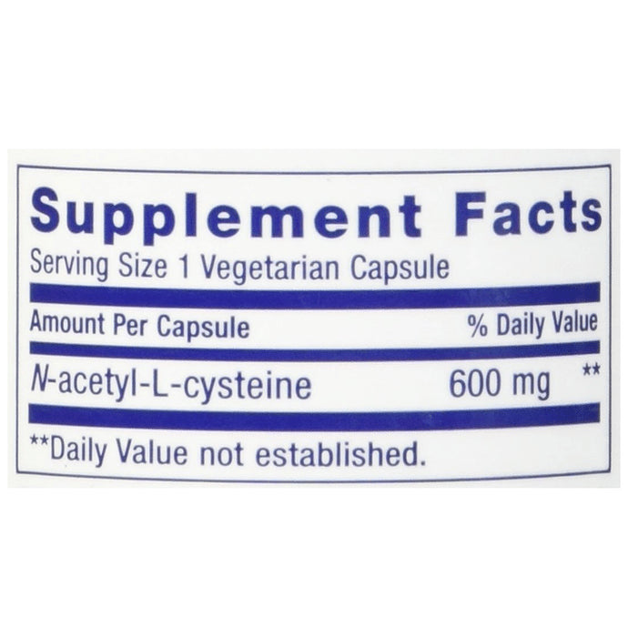 Life Extension N-Acetyl-L-Cysteine 600mg Vegetarian Capsule
