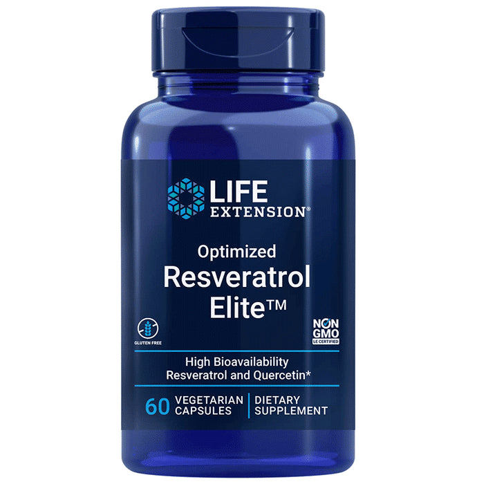 Life Extension Optimized Resveratrol Elite Vegetarian Capsules - Classic Derma