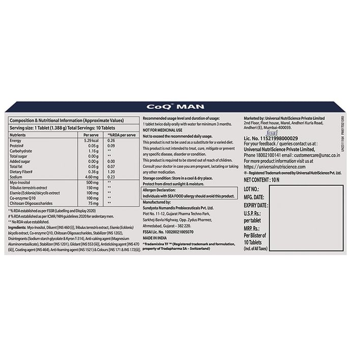 CoQ Man Tablet