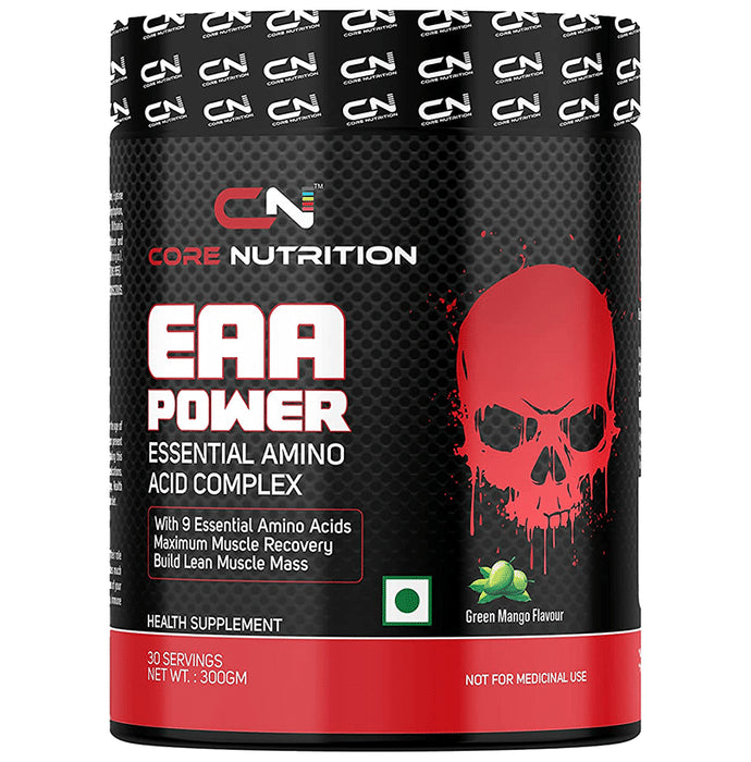 Core Nutrition EAA Power Essential Amino Acid Complex Powder Green Mango - Classic Derma