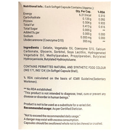 Corgal Q 300mg Softgel Capsule