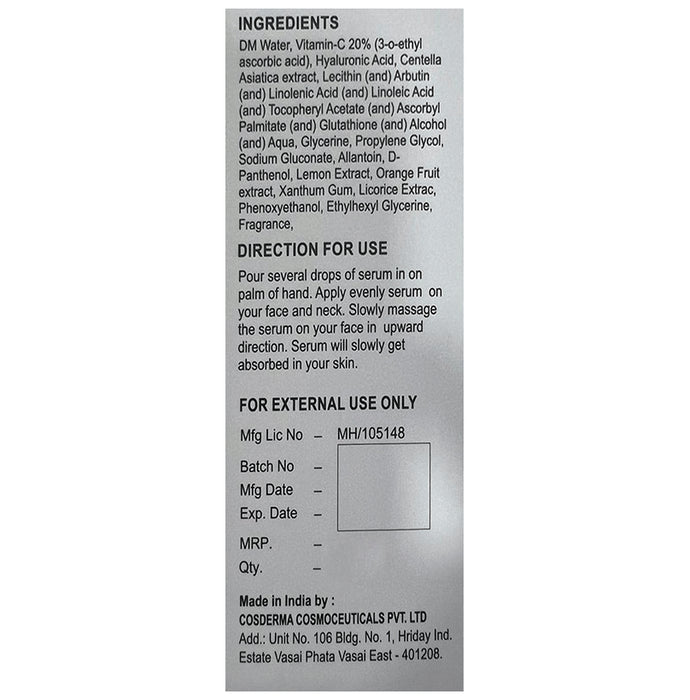 Cosderma Vitamin C 20% Serum