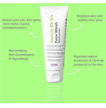 Cosiq Vitamin B3 5% Niacinamide Face Wash