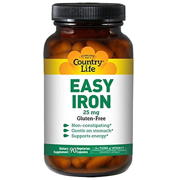 Country Life Easy Iron 25mg Vegetarian Capsule - Classic Derma