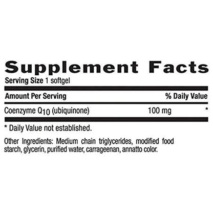 Country Life Simply CoQ10 100mg Vegan Softgels