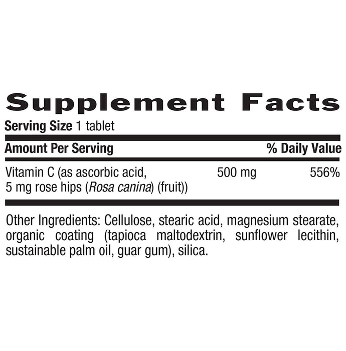 Country Life Vitamin C With Rose Hips 500mg Tablet