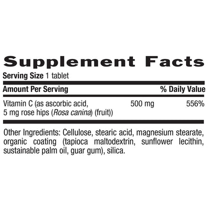 Country Life Vitamin C With Rose Hips 500mg Tablet