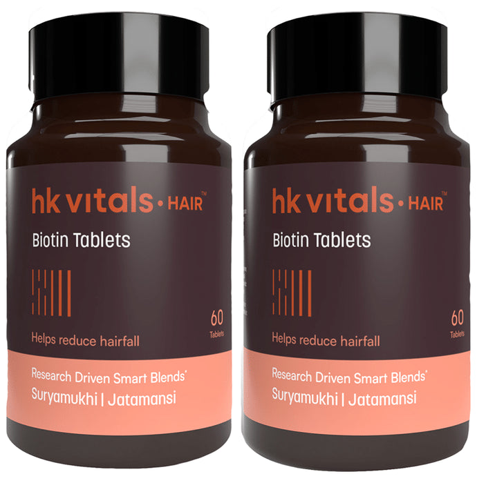 Healthkart HK Vitals Biotin 10,000mcg | Tablet for Hair, Skin & Nails - Classic Derma