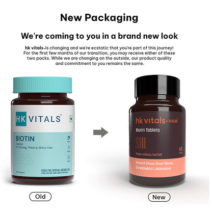 Healthkart HK Vitals Biotin 10000mcg Tablet for Hair Health