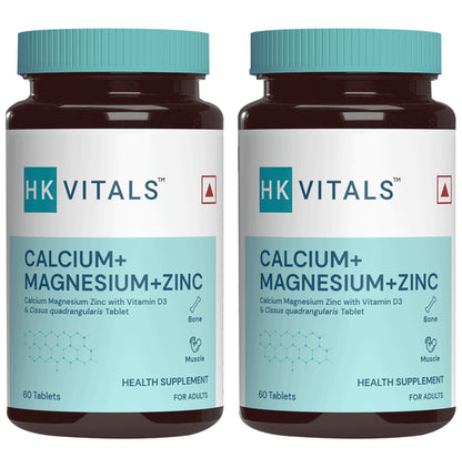 Healthkart HK Vitals Calcium+Magnesium+Zinc Tablet (60 Each) - Classic Derma