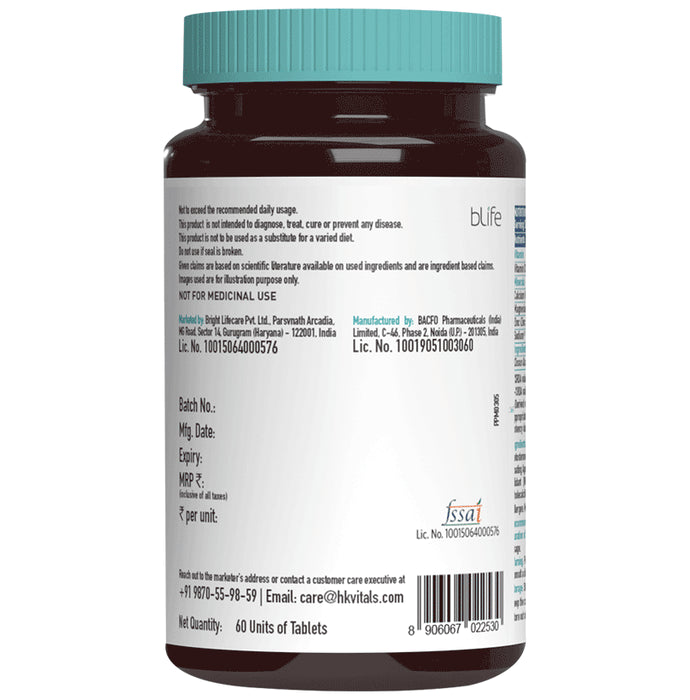 Healthkart HK Vitals Calcium+Magnesium+Zinc Tablet (60 Each)