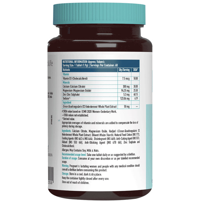 Healthkart HK Vitals Calcium+Magnesium+Zinc Tablet (60 Each)