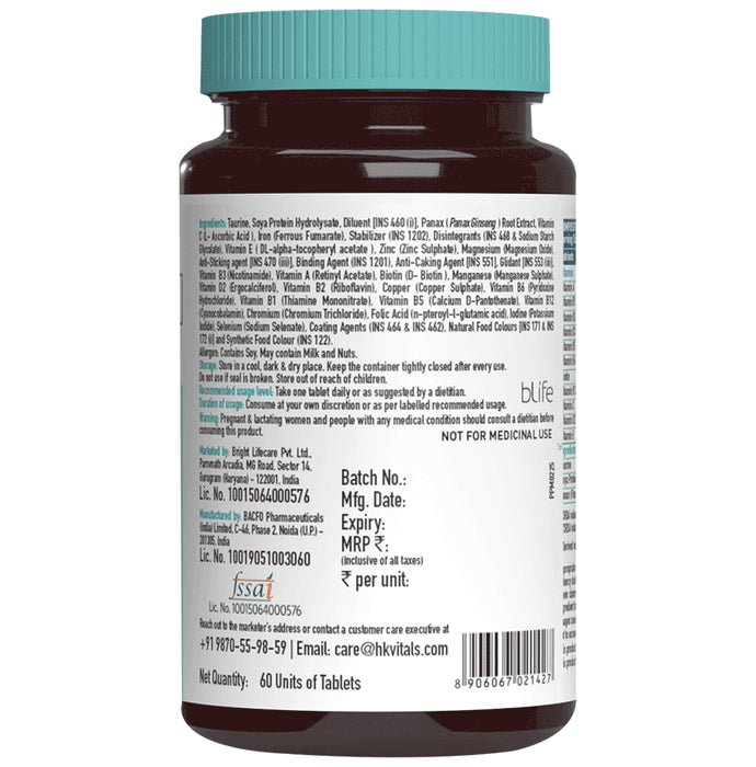 Healthkart HK Vitals Combo Pack of Calcium + Magnesium + Zinc 60 Tablet & Multivitamin 60 Film Coated Tablet