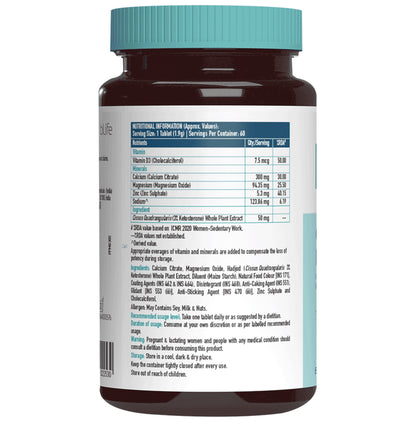 Healthkart HK Vitals Combo Pack of Calcium + Magnesium + Zinc 60 Tablet & Multivitamin 60 Film Coated Tablet