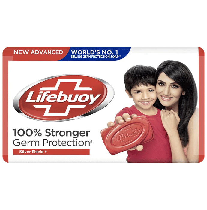 Lifebuoy 100% Stronger Germ Protection Silver Shield + Soap - Classic Derma