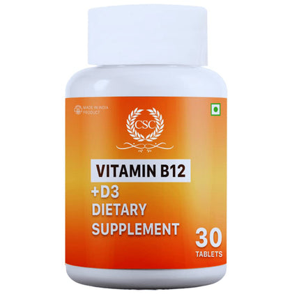 CSC Vitamin B12 +D3 Tablet - Classic Derma