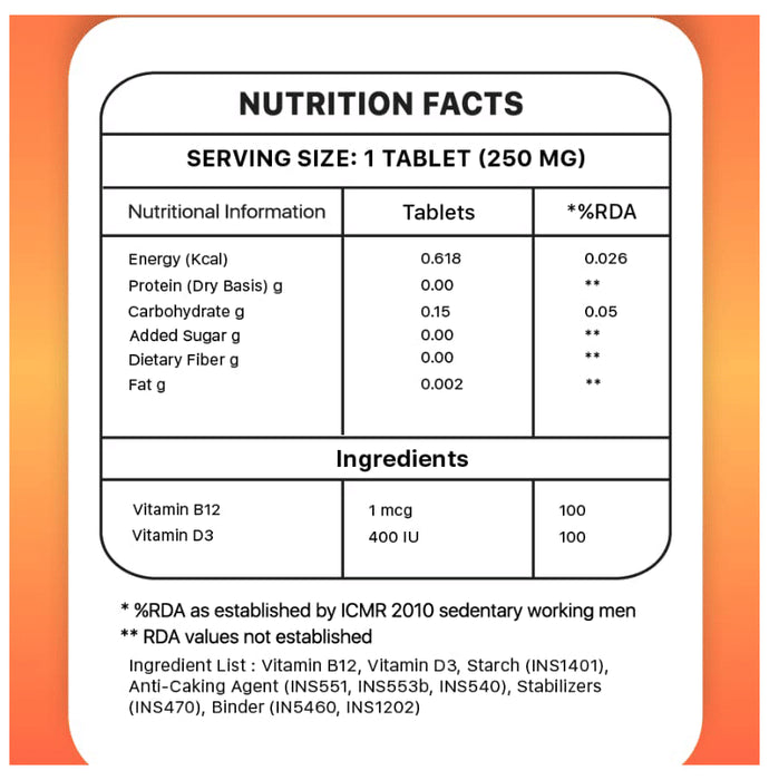 CSC Vitamin B12 +D3 Tablet