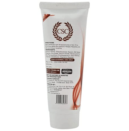 CSC ZN Sun Block Brown Zinc Cream SPF 50+