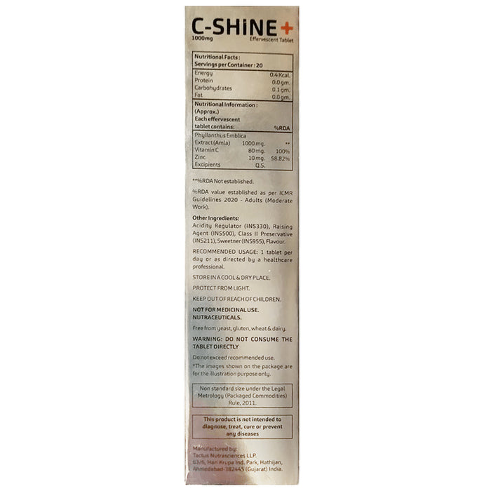 C-Shine Pus Effervescent Tablet Orange