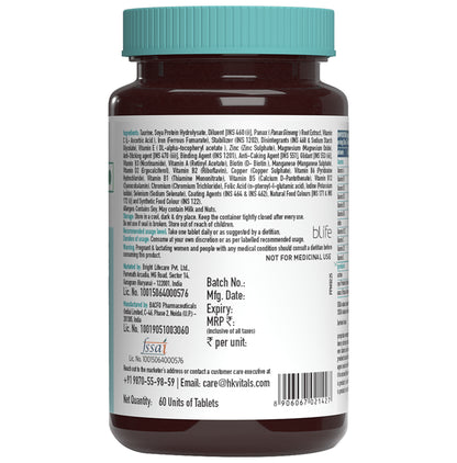 Healthkart HK Vitals Multivitamin with Multimineral, Amino Acids, Taurine & Ginseng Extract | For Energy, Immunity & Stamina | Tablet