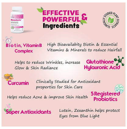 Curae Health & Lifestyle Beautonic Hair, Skin, Nails, Eyes Tablet