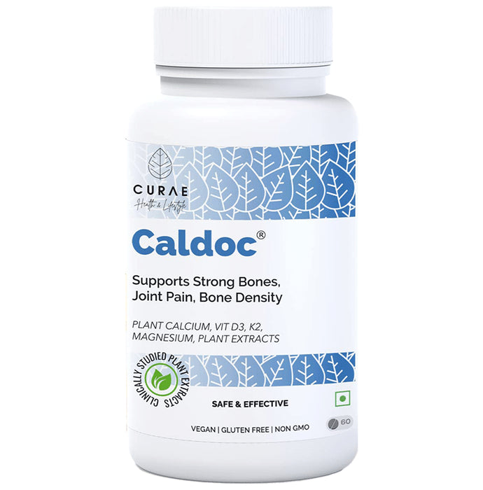 Curae Health & Lifestyle Caldoc Plant Calcium Vitamin D3 Tablet - Classic Derma