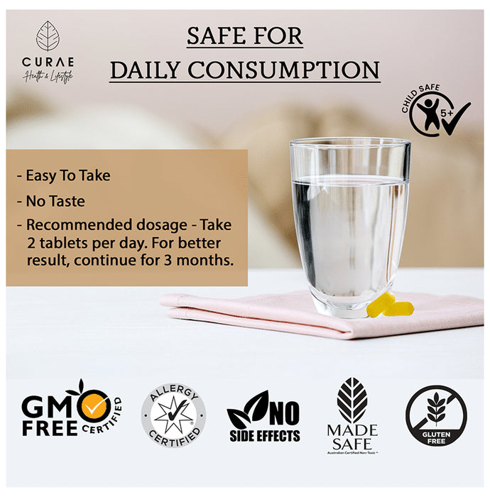 Curae Health & Lifestyle Caldoc Plant Calcium Vitamin D3 Tablet