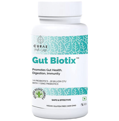 Curae Health & Lifestyle Gut Biotix Probiotics and Prebiotics Capsule - Classic Derma