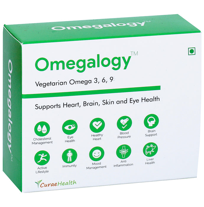 Curae Health Omegalogy Vegetarian Omega 3, 6, 9 Capsule - Classic Derma
