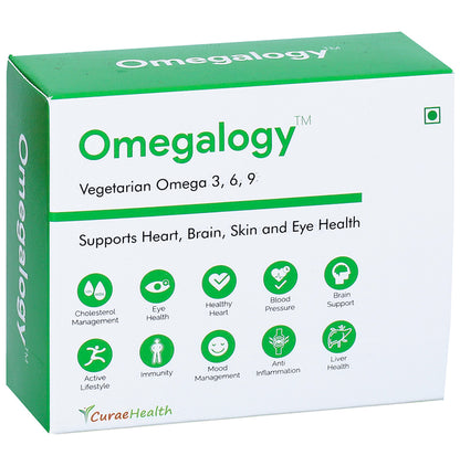 Curae Health Omegalogy Vegetarian Omega 3, 6, 9 Capsule - Classic Derma