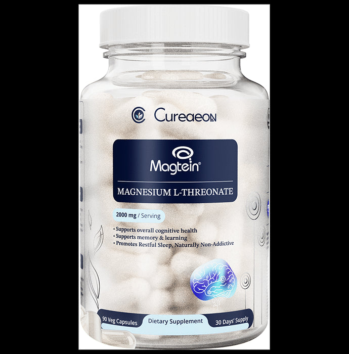 Cureaeon Magtein Magnesium L-Threonate Vegetarian Capsule (90 Each) - Classic Derma