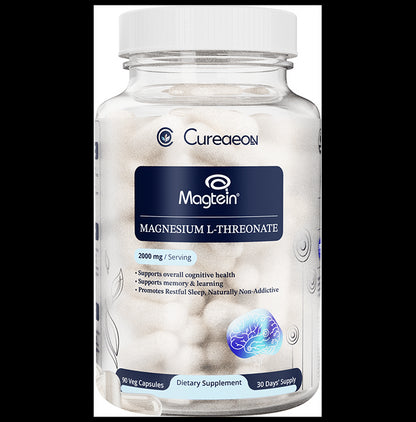 Cureaeon Magtein Magnesium L-Threonate Vegetarian Capsule (90 Each) - Classic Derma