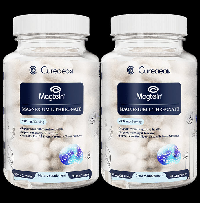 Cureaeon Magtein Magnesium L-Threonate Vegetarian Capsule (90 Each) - Classic Derma
